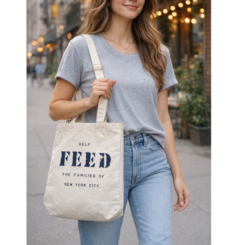 FEED Projects Canvas Help Feed the Families of New York City Tote Crossbody